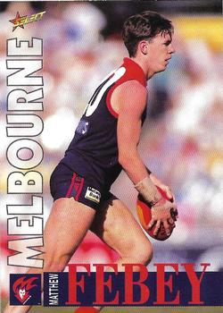 1996 Select AFL #116 Matthew Febey Front